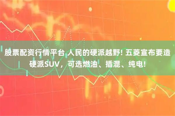 股票配资行情平台 人民的硬派越野! 五菱宣布要造硬派SUV，可选燃油、插混、纯电!