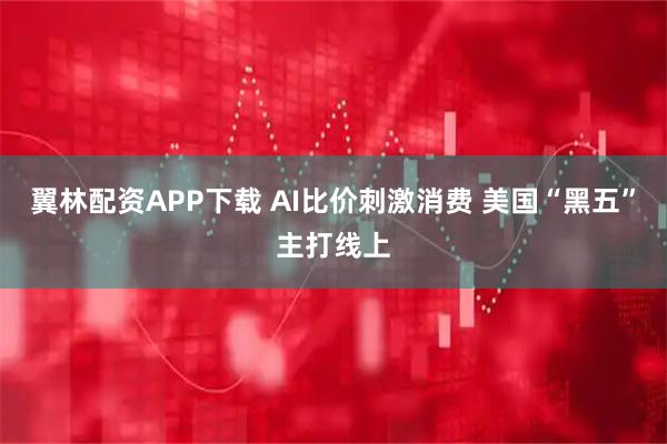 翼林配资APP下载 AI比价刺激消费 美国“黑五”主打线上